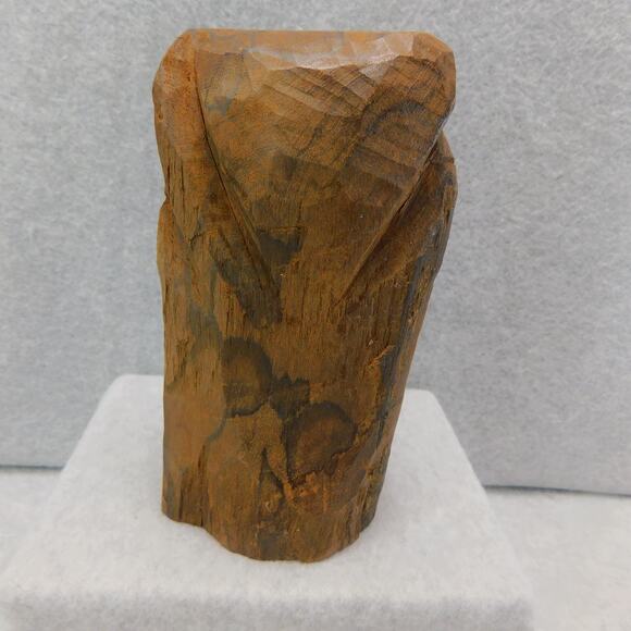 Vintage Carved Solid Wood Indian Native American Head Sculpture - Picture 4 of 8